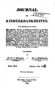 Tapa de Journal für Kinderkrankheiten