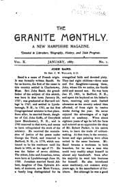 Tapa de The Granite Monthly