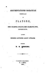 Tapa de Argumentationes Socraticae nonnullae in Platone: simul Dialectica Socratica simul grammatica ...