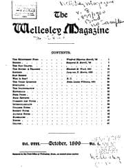 Tapa de The Wellesley Magazine: Published Monthly from Oct. to June by the Students