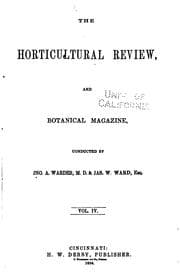 Tapa de The Horticultural review and botanical magazine