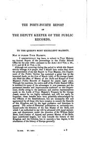 Tapa de Annual Report of the Deputy Keeper of the Public Records