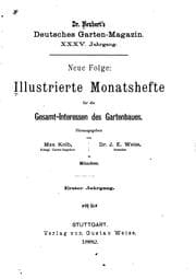 Tapa de Dr. Neubert's deutsches Garten-magazin