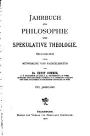 Tapa de Jahrbuch für Philosophie und spekulative Theologie