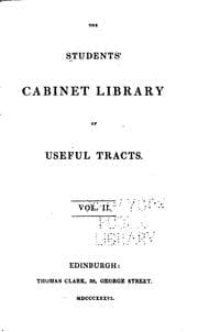 Tapa de The Students' Cabinet Library of Useful Tracts