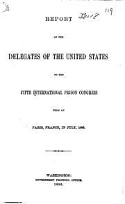 Tapa de Report of the Delegates of the United States