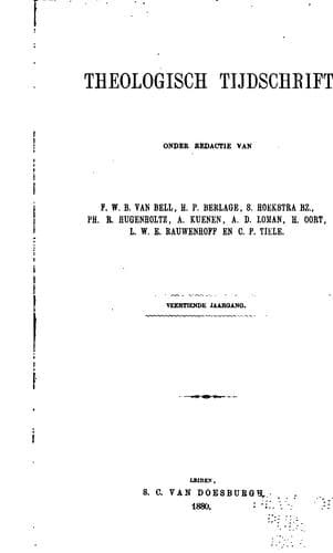 Tapa de Theologisch tijdschrift