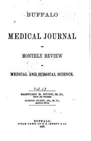 Tapa de Buffalo Medical Journal and Monthly Review