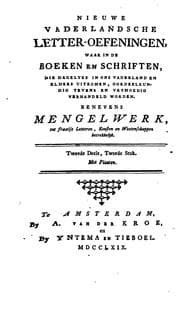 Tapa de Vaderlandsche letter-oefeningen
