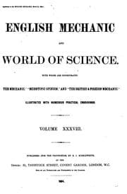 Tapa de English Mechanic and World of Science: With which are Incorporated "The Mechanic" "scientific ...