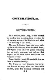 Tapa de Conversations as Between Parents and Children: Designed for the Instructions of Youth