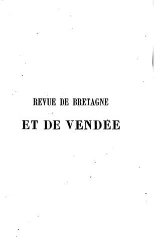 Tapa de Revue de Bretagne et de Vendée