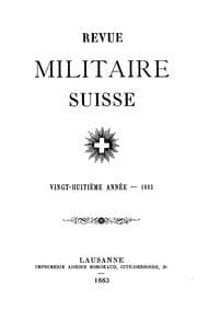 Tapa de Revue militaire suisse