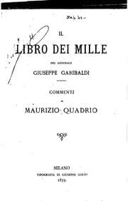 Tapa de Il libro dei Mille; commenti
