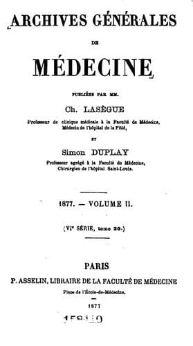 Tapa de Archives generales de medecine
