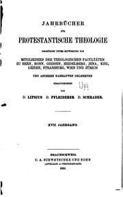 Tapa de Jahrbücher für protestantische Theologie