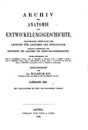 Tapa de Archiv für Anatomie und Entwickelungsgeschichte