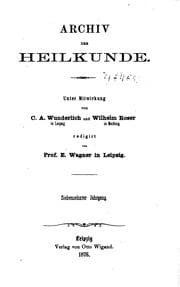 Tapa de Archiv der Heilkunde