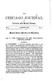 Tapa de The Chicago Journal of Nervous and Mental Disease