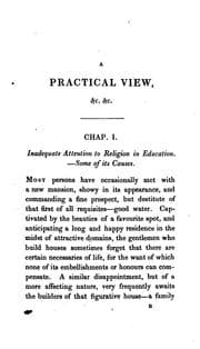 Tapa de A Practical View of Christian Education in Its Early Stages: To which is Added a Letter to a Son ...