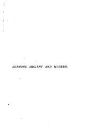 Tapa de Sermons ancient and modern