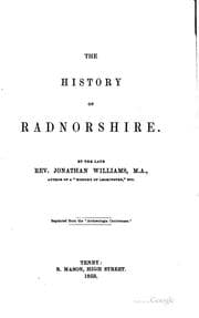 Tapa de The History of Radnorshire