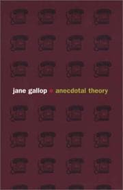 Tapa de Anecdotal theory