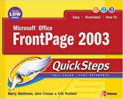 Tapa de Microsoft Office FrontPage 2003 QuickSteps (Quicksteps)
