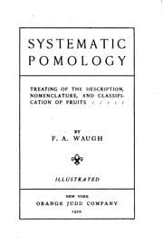 Tapa de Systematic Pomology: Treating of the Description, Nomenclature, and Classification of Fruits