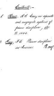 Tapa de An Essay on Separate and Congregate Systems of Prison Disciplinemicroform: Being a Report Made ..