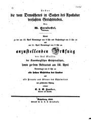 Tapa de Ueber die vom Demosthenes in Sachen des Apollodor verfassten Gerichtsreden