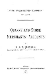 Tapa de Quarry and Stone Merchants' Accounts