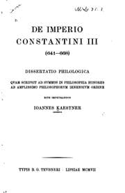 Tapa de De imperio Constantini III, 641-668
