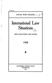 Tapa de International Law Stiuations
