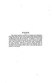 Tapa de Official Opinions and Communications of Franklin K. Lane, City Attorney of ..