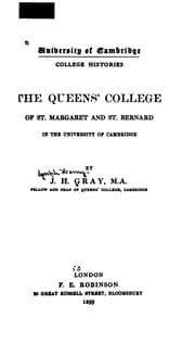 Tapa de The Queen's College of St. Margaret and St. Bernard in the University of Cambridge