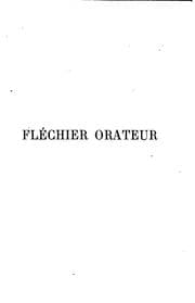 Tapa de Fléchier orateur, 1672-1690: étude critique