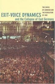 Tapa de Exit-Voice Dynamics and the Collapse of East Germany