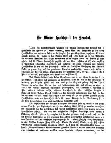 Tapa de Die Wiener Handschrift des Herodot