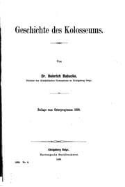 Tapa de Geschichte des Kolosseums