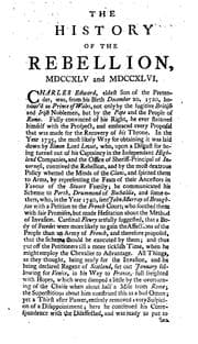 Tapa de The Edinburgh history of the late rebellion