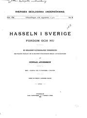 Tapa de Hasseln i Sverige fordom och nu: En geologiskt växtgeografisk undersökning ..