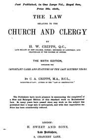 Tapa de The Ecclesiastical Law of the Church of England