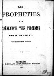 Tapa de Les prophéties et les événements très prochains