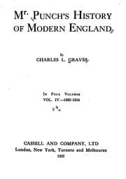 Tapa de Mr. Punch's History of Modern England: in four volumes Vol. 4 : 1892-1914