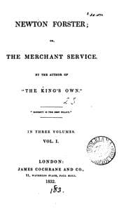Tapa de Newton Forster; or, The merchant service, by the author of 'The king's own'