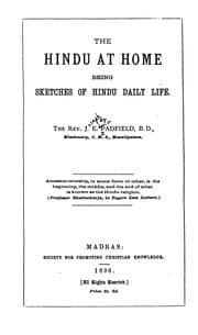 Tapa de The Hindu at Home: Being Sketches of Hindu Daily Life