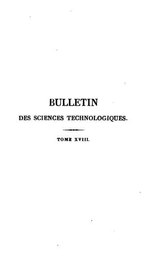 Tapa de Bulletin universal des sciences et de líndustrie