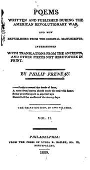 Tapa de Poems Written and Published During the American Revolutionary War, and Now Republished from the ..
