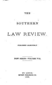 Tapa de The Southern Law Review